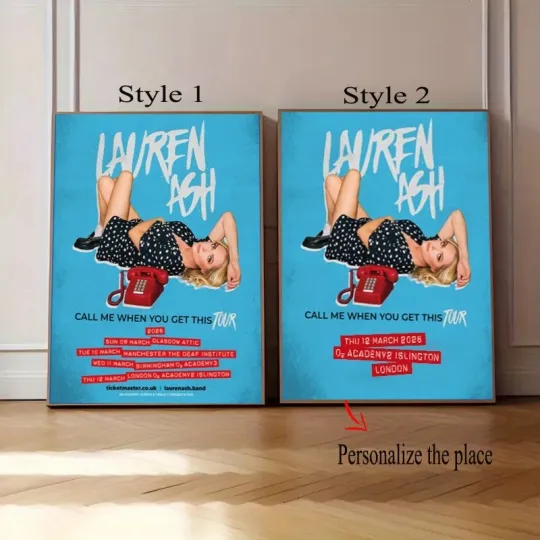 Discover Lauren Ash Call Me When You Get This Tour 2026 Poster