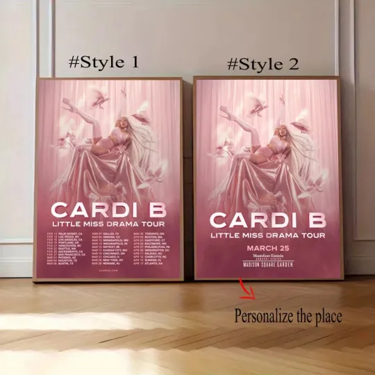 Discover Cardi B Little Miss Drama Tour 2026 Poster