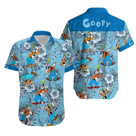 Discover Goofy Hawaiian Shirt Summer Tropical Blue Aloha Shirts