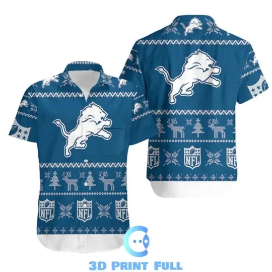 Discover Beach Shirt Detroit Football Ugly Sweatshirt Christmas All Over Print Hawaiian Shir