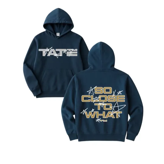 Discover Tate McRae Tour 2025 Navy Hoodie Unisex