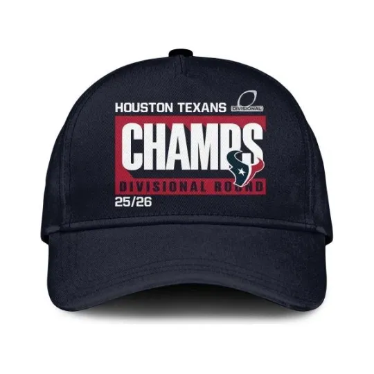 Discover Texans Divisional Round Champions 2025 2026 Classic Cap