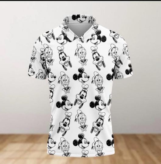 Disney Mickey Mouse And Friends Polo Shirt, Mickey Golf Shirt, Disneyland Mickey Mens Polo Shirt, Vacation Shirt, Disney Family Shirt