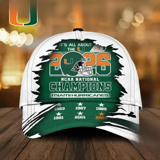 Discover Hurricanes 2026  National Champions Classic Cap