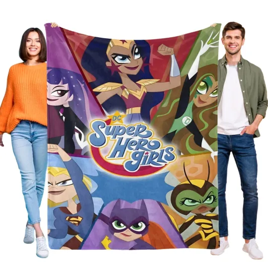 Discover DC Super Hero Couch Bed Decor All Season Birthday Gifts Kids Fleece Blanket