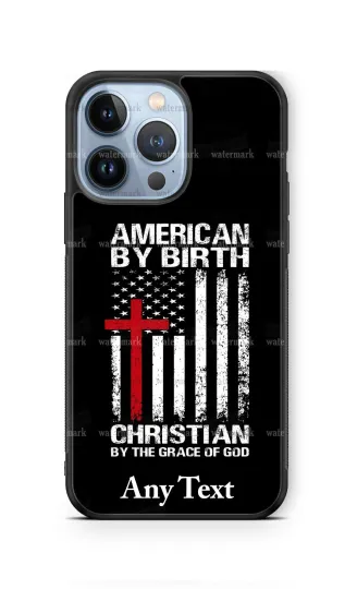 Discover American Cross with USA Flag Christian iPhone Case