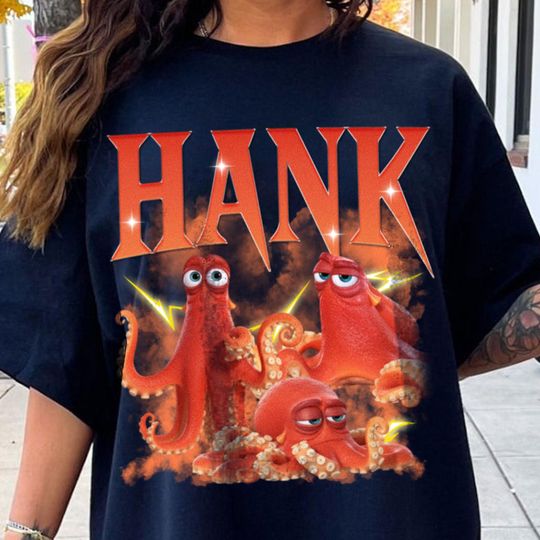 Discover Dinsey Hank Octopus Finding Dory  Comfort Color T-Shirt, Trending Unisex Tee