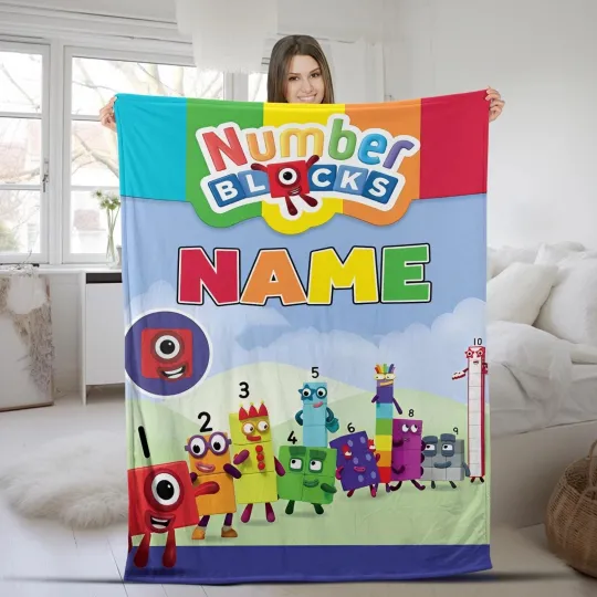 Discover Personalized Numberblocks Quilt Blanket, Numberblocks Fleece Blanket