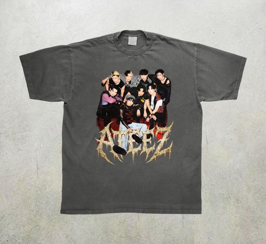 Discover Retro Ateez Kpop T-shirt for Men and Women