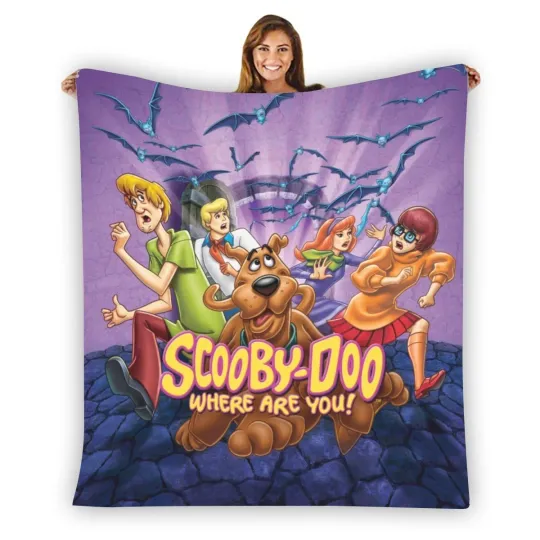 ScooBy-Doo, Where Are You! Soft Warm Single-Side Printing Fleece Blanket