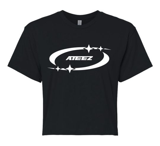 Discover ATEEZ Circle & Star Screen Print Crop Tee In Your Fantasy ATEEZ World Tour 2025
