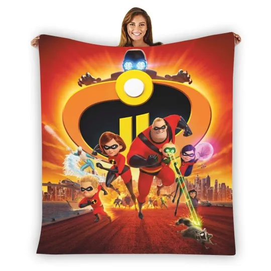 Disney The Incredibles Soft Warm Single-Side Printing Fleece Blanket