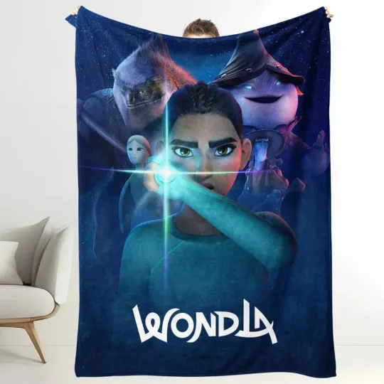 Discover WondLa Cartoon For Bed Couch Decor Birthday Present All Season Fleece Blanket