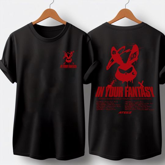 Ateez 2025 World Tour In You Fantasy Double Sided T-Shirt