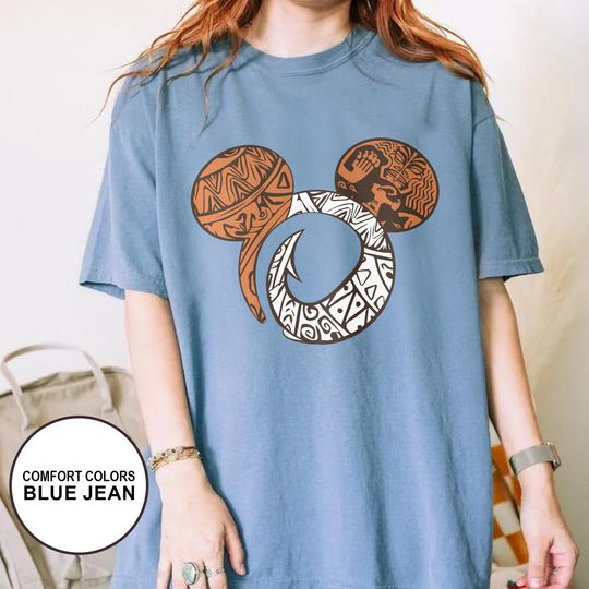Discover Retro Moana Maui Shirt, Maui Mickey Ears T-Shirt, Disney Moana Tee, Disney Dad Gift