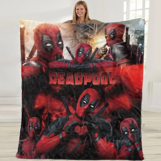 Gifts For Deadpool Blanket Boys Girls Men Women Him Fleece Blanket