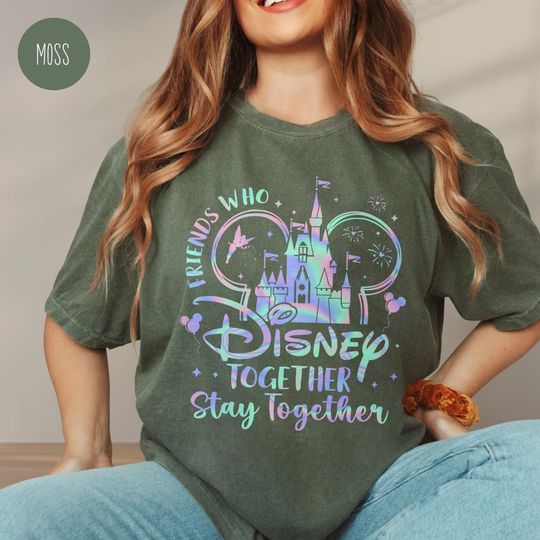 Discover Comfort Colors Friends Who Disney Together Unisex T-shirt, Best Friends Shirts