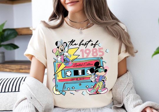 Discover The Best Of 1985 Mickey Sweatshirt, Vintage Mickey and Minnie Shirt