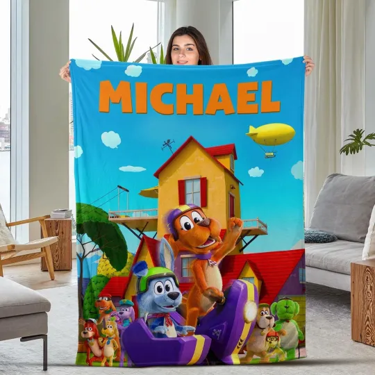 Discover Customized Go Dog Go Blanket, Go Dog Go Blanket, Custom Go Dog Go Fleece Blanket