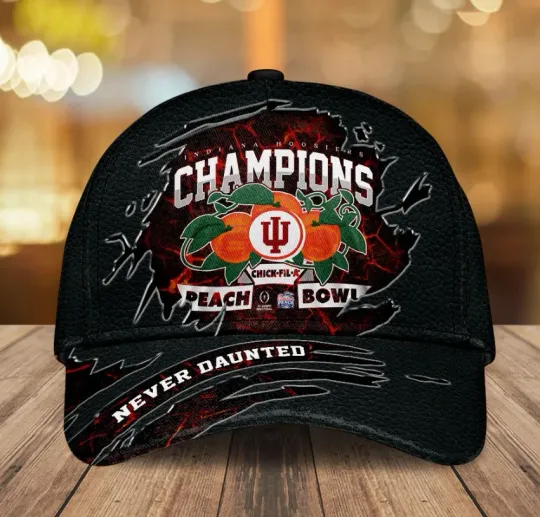 Discover Indianaa Hoosier1 Football Peach Bowl Champions Classic Cap
