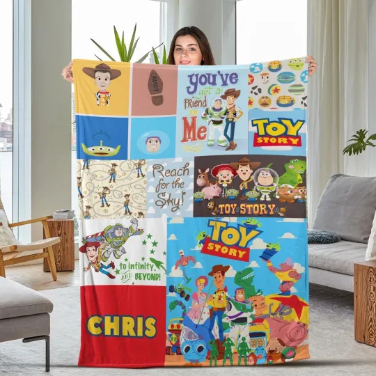 Discover Toy Story Fleece Blanket, Toy Story Blanket, Toy Story Characters Blanket