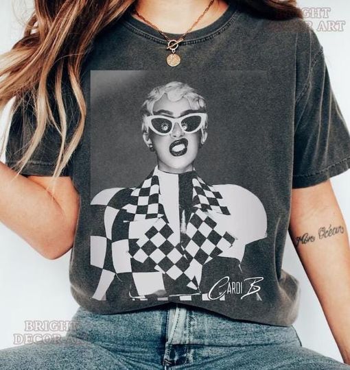 Discover Comfort Colors Cardi B Inspired Little Miss Drama Tour 2026 Shirt, Vintage Rap Concert Tee, Am I The Drama Fan Gift, Unisex Merch