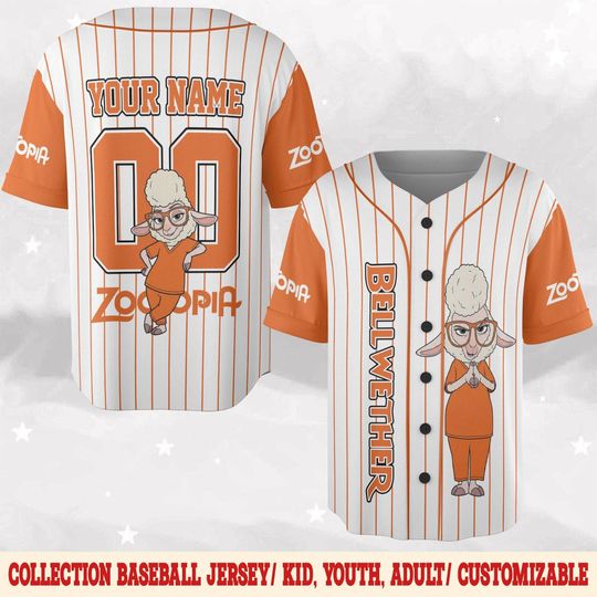 Discover Disney Zootopia 2 Movie 2025 Baseball Jersey, Bell Wether Birthday Shirt, Disneyland Birthday Family Matching, Zootopia Jersey NGYR01-5