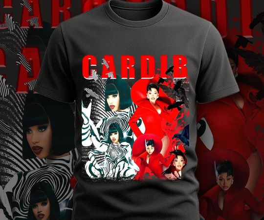 Discover Cardi B Am I The Drama Unisex Tee, Hip Hop Retro Vintage Shirt, Graphic Album Clothing, Summer Outfit, Birthday Gift, Music Fan Apparel