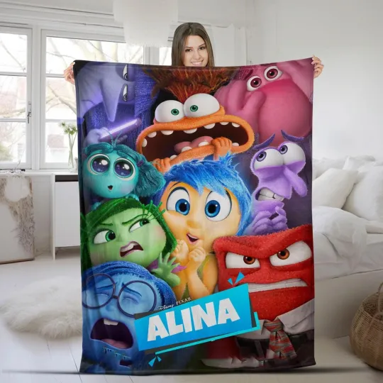 Discover Personalized Inside Out Blanket Gift, Blanket Home Decoration Fleece Blanket