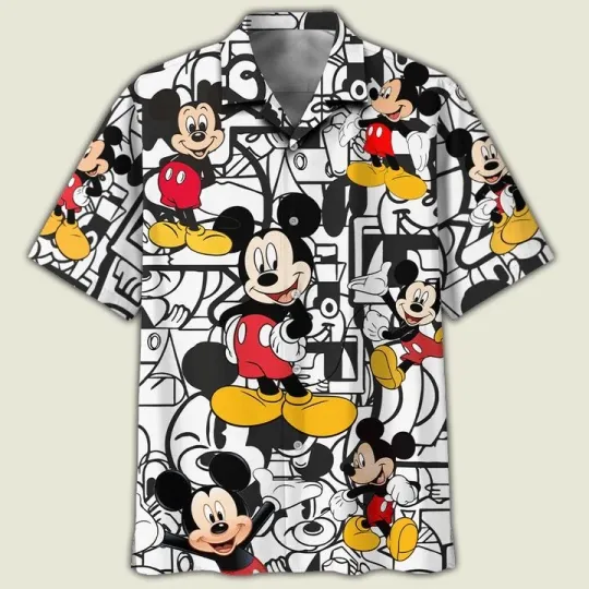 Discover Disney Mickey Mouse 2 Print Hawaiian Shirt