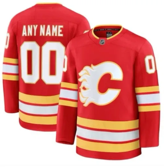Discover Calgary Flames Custom Name Men's Hockey Jersey