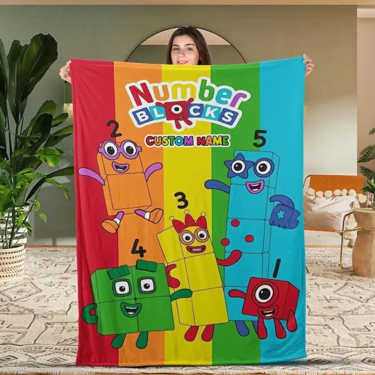 Discover Custom Numberblocks Blanket, Numberblocks TV Bedding Numberblocks Fleece Blanket