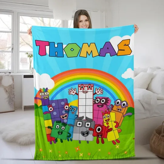 Discover Personalized Numberblocks Quilt Blanket, Numberblocks Kids Fleece Blanket