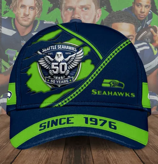 Discover Seattl1e Seaha-Wk 50Th Anniversary Classic Cap