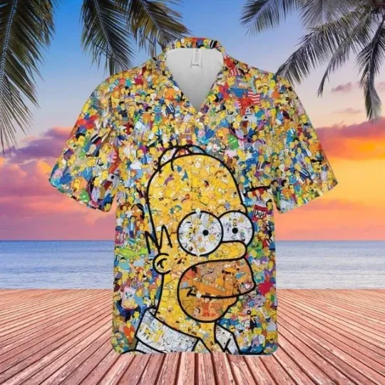 Discover Homer Simpson Summer Beach Hawaiian Shirt