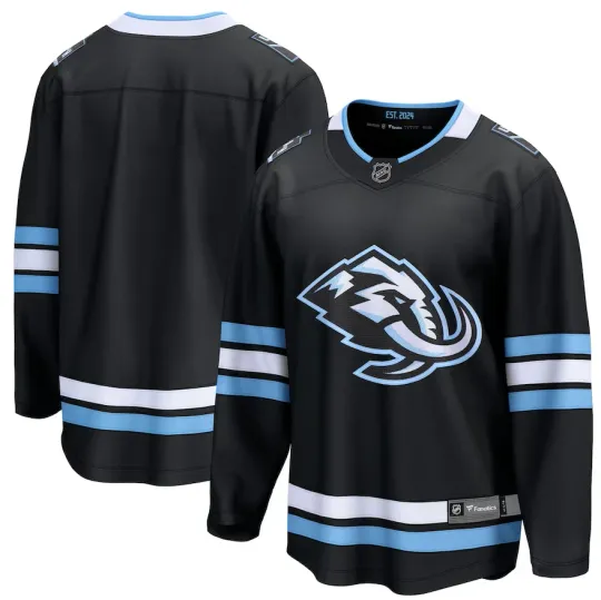 Discover Men's Utah Mammoth Breakaway Home Black Hockey Jersey