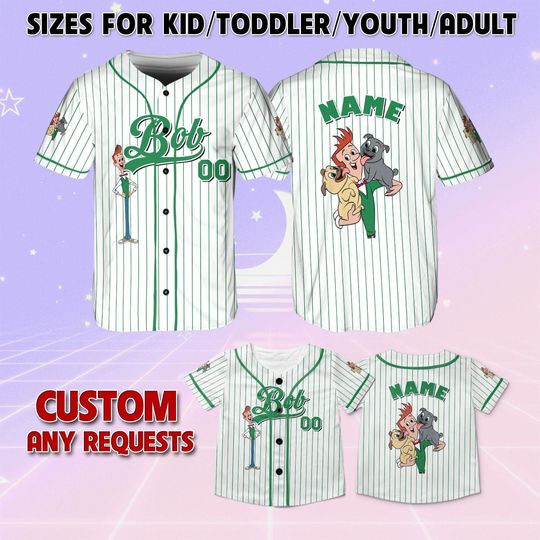Discover Puppy Dog Pals Bob Baseball Jersey, Disney Bob Characters Jersey, Puppy Dog Pals Cartoon Shirt, Disney Matching Jersey, Bob Birthday Shirt