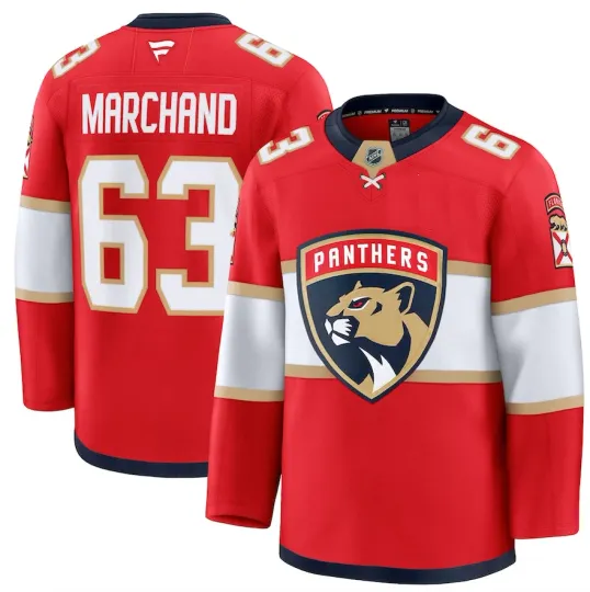 Florida Panthers Brad Marchand Men’s NHL Hockey Jersey