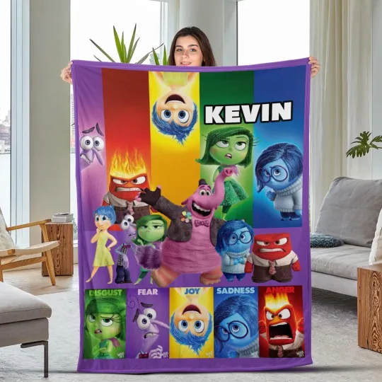 Discover Inside Out Blanket, Inside Out Blanket, Inside Out Characters Fleece Blanket
