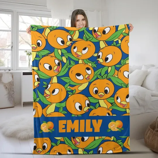 Discover Orange Bird Blanket Winter Disney Orange Bird Blanket Orange Bird Fleece Blanket