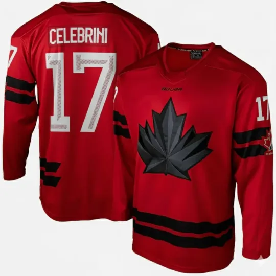 Discover Macklin Celebrini Team Canada Men's Hockey Jersey