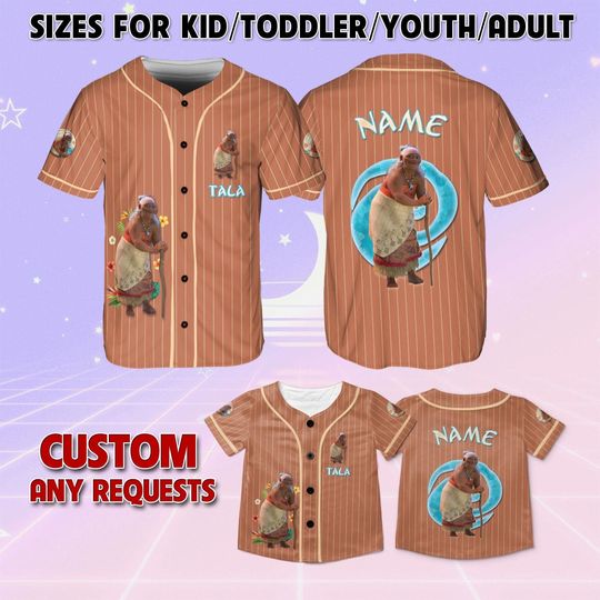 Discover Personalized Tala Moana 2Jersey, Disney Moana 2 Characters Jersey, Tala Disney Family Trip Shirt, Disneyworld Matching Jersey