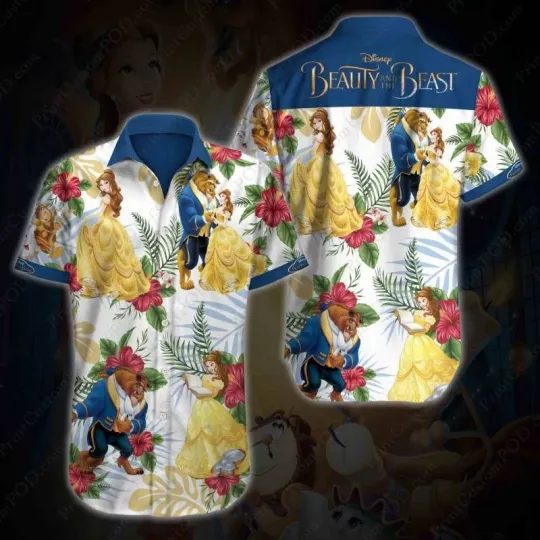 Discover Beauty And The Beast Summer Hawaiian Shirt