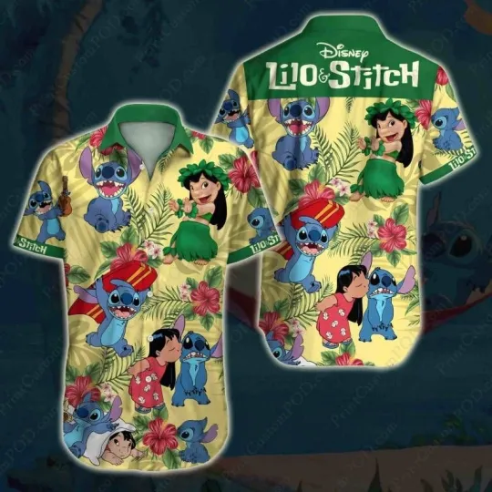 Discover Lilo And Stitch Summer Hawaiian Shirt