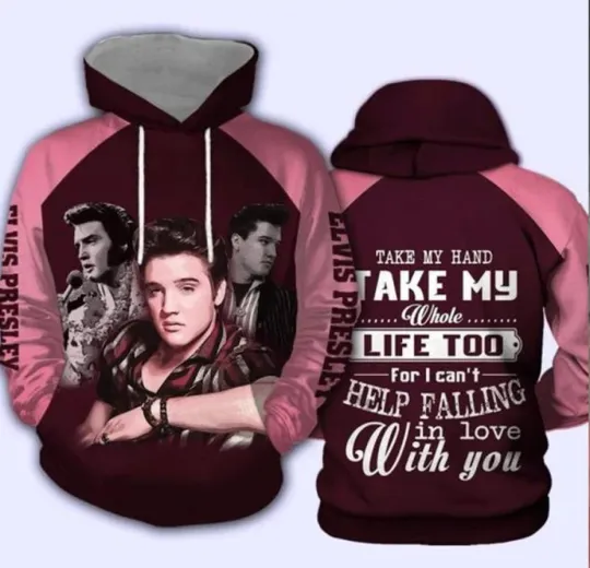 Discover Elvis Presley 3D Hoodie Pullover Hoodie Casual