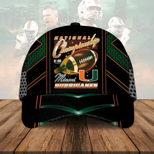 Discover Hurricanes Football 2026 National Championship Classic Cap