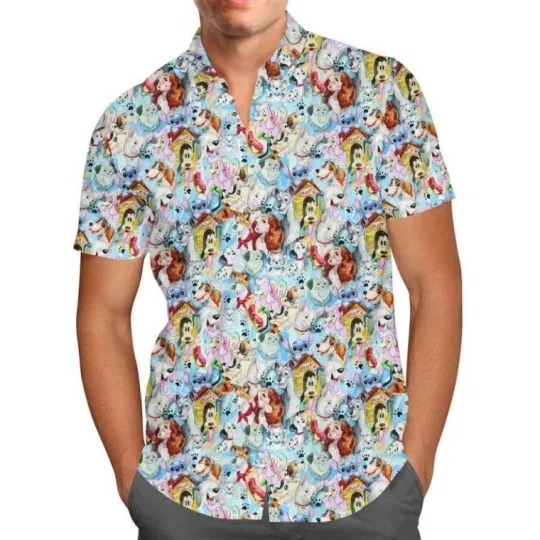 Discover Dogs Of Disney Hawaiian Shirt