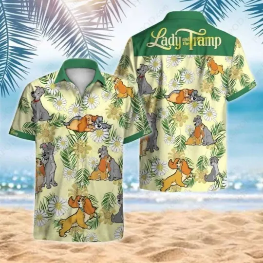 Discover Lady And The Tramp 1955 Hawaiian Shirt
