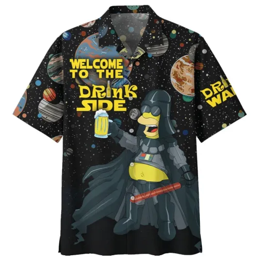 Discover The Simpsons Welcome To The Drinks Side Hawaiian Shirt