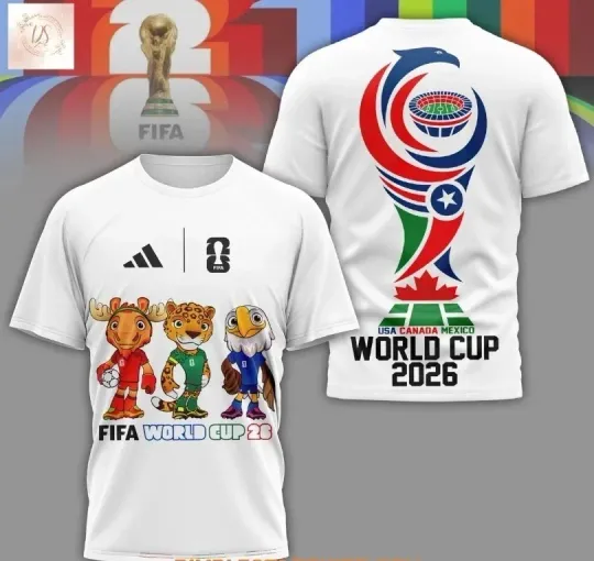 Discover World Cup 2026 3D All Over Printed T-Shirt